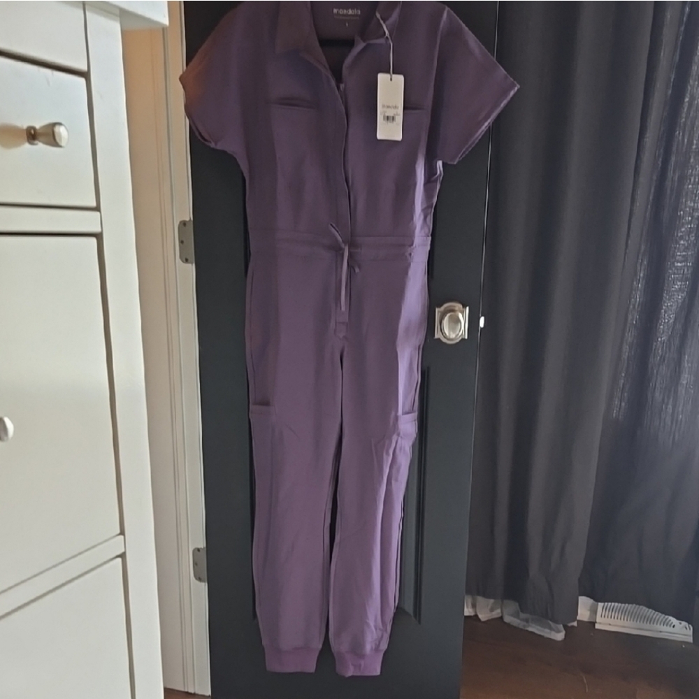 Purple Women's Scrubs Jumpsuit